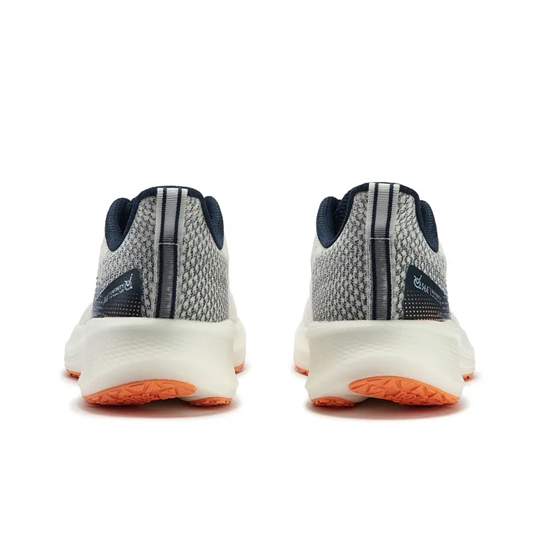 361° Flying Wing Cushioning And Breathable Low Top Casual Running Shoes Men's White Blue-3