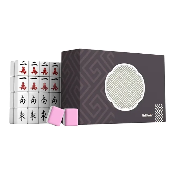 WohStudios Window Feather Mahjong Tiles Window Feather Mini Mahjong Tiles Board Games-4