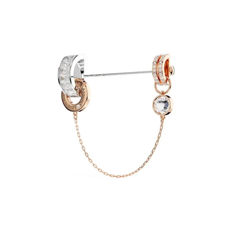 Swarovski Synthetic Cubic Zirconia Faux Crystal Metal Brooches Women's Gold-3