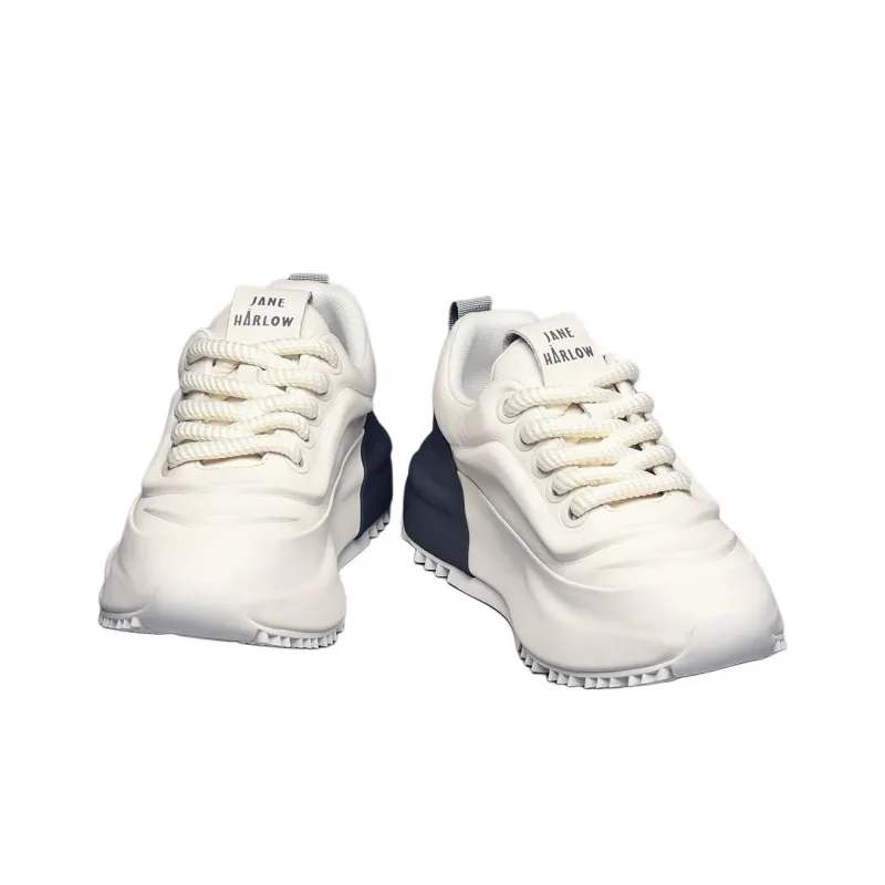 JANE HARLOW Low-Top Casual Shoes Men's White Gray-4