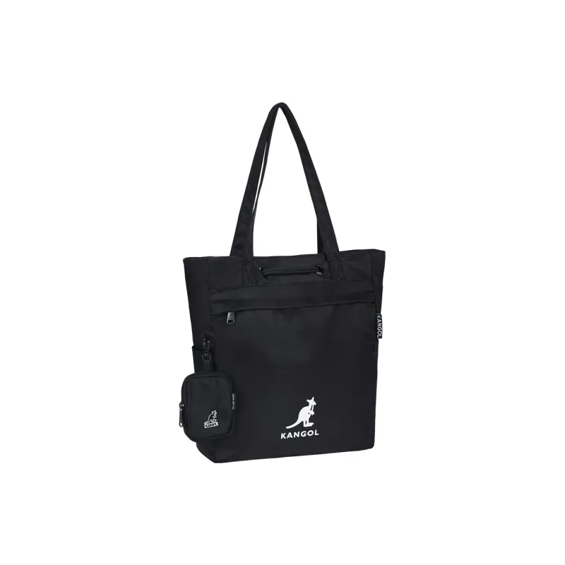 KANGOL Fabric Tote Bag Commuter Bag Handbag Shoulder Bag Unisex Khaki/Black/Ivory/Peach Pink/Military Green/Dark Blue-7
