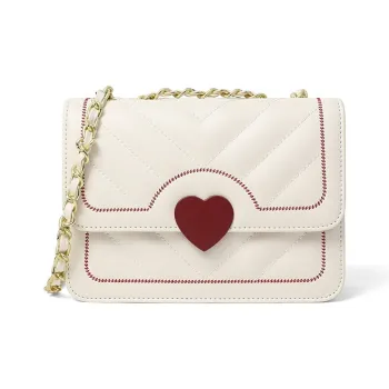 Carksky PU Small Square Bag Shoulder Bag Women's White