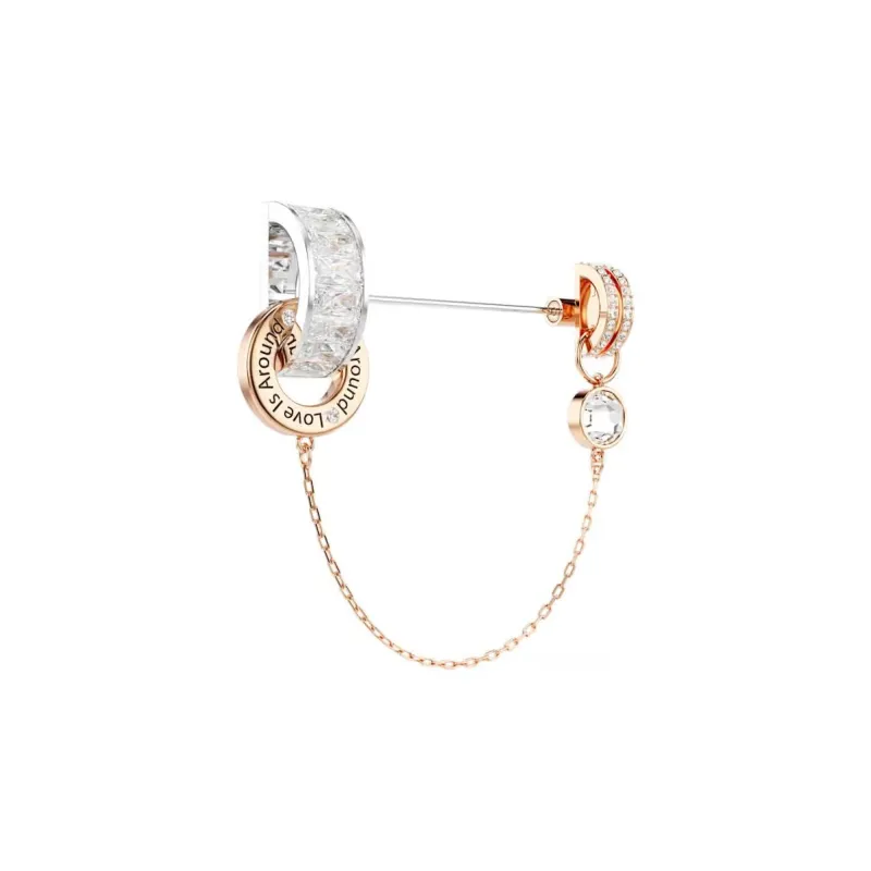 Swarovski Synthetic Cubic Zirconia Faux Crystal Metal Brooches Women's Gold-1
