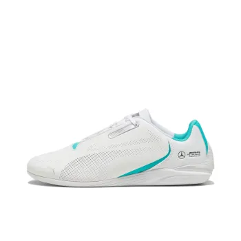 PUMA Mercedes Amg Anti Slip Wear Resistant Low Top Running Shoes Unisex White Green