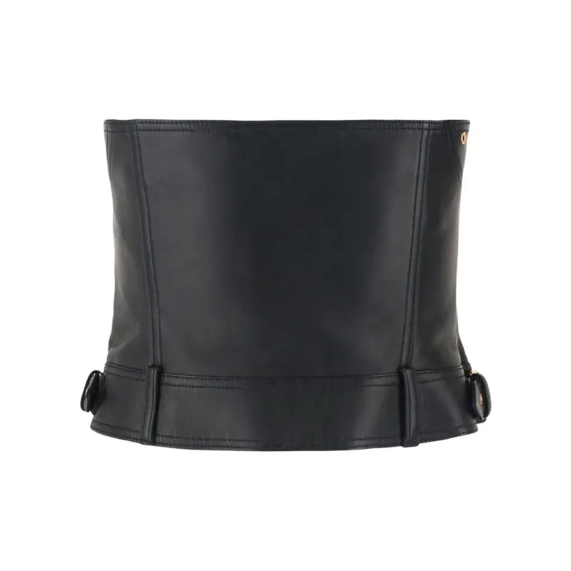 VERSACE Strapless Top Women's Black-1