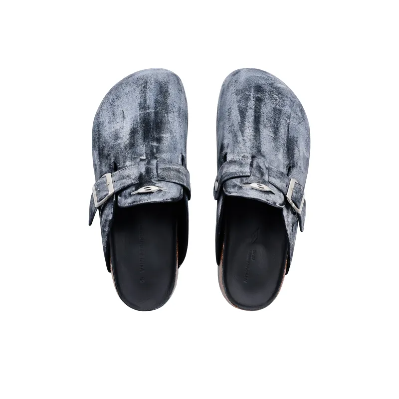 TERRA INCOGNITA Cork Sole Quiet Wrap toe Slippers Unisex-11