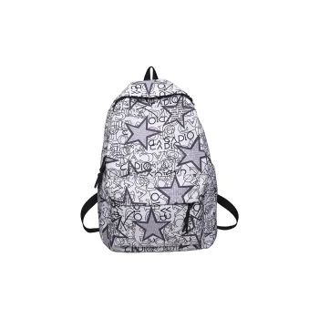 GEERDUN Nylon Backpack Unisex Black Gray/Black Green/Black Blue/Black Yellow/White/Khaki