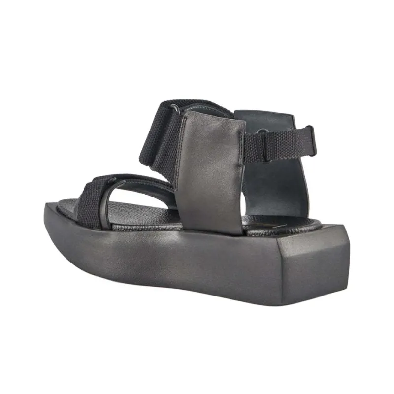 UNITED NUDE Wa Lo One Strap Sandals 6cm Women's Black-3