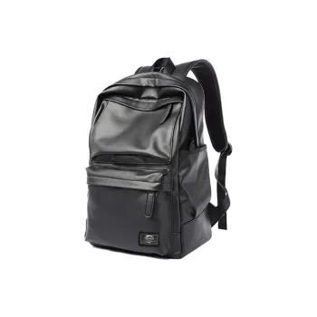 Slazenger PVC Soft Leather Backpack Men's Cool Black