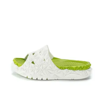 OETZI Ice Man Oz Lotus Slippers Unisex White & Green