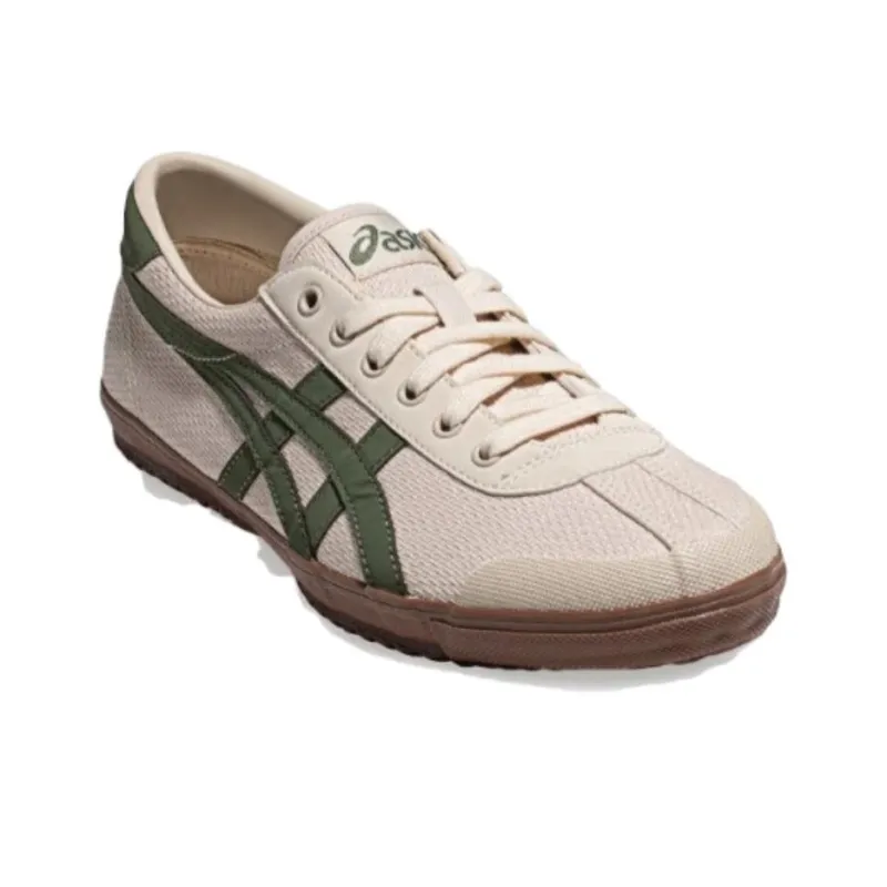 Asics TSG 110 Wear Resistant Low Top Skateboard Shoes Unisex Beige Green-1