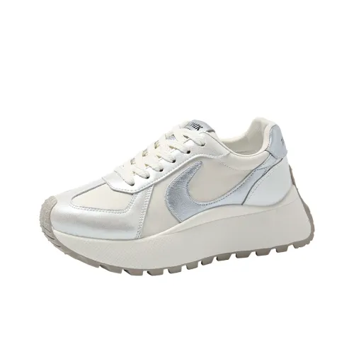LISATANG Cushioning Anti-Slip And Wear-Resistant Height Increasing Low-Top Casual Shoes Women's