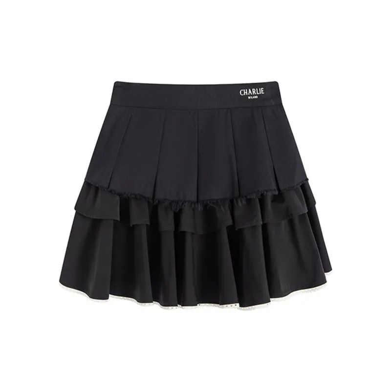 Charlie Luciano Casual Short Skirts Women's Black-2