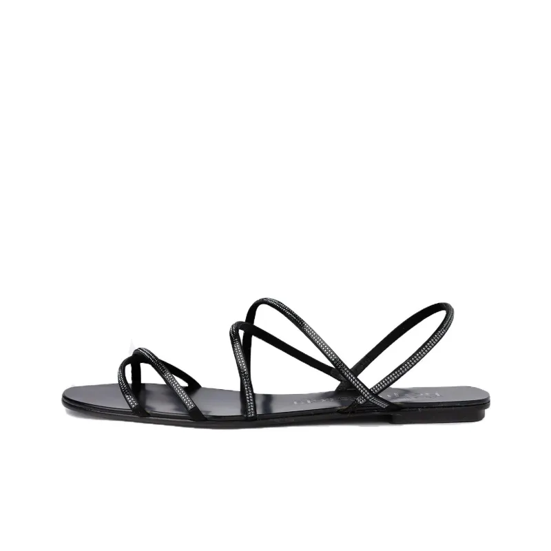 Pedro García One Strap Sandals Women's Black-0