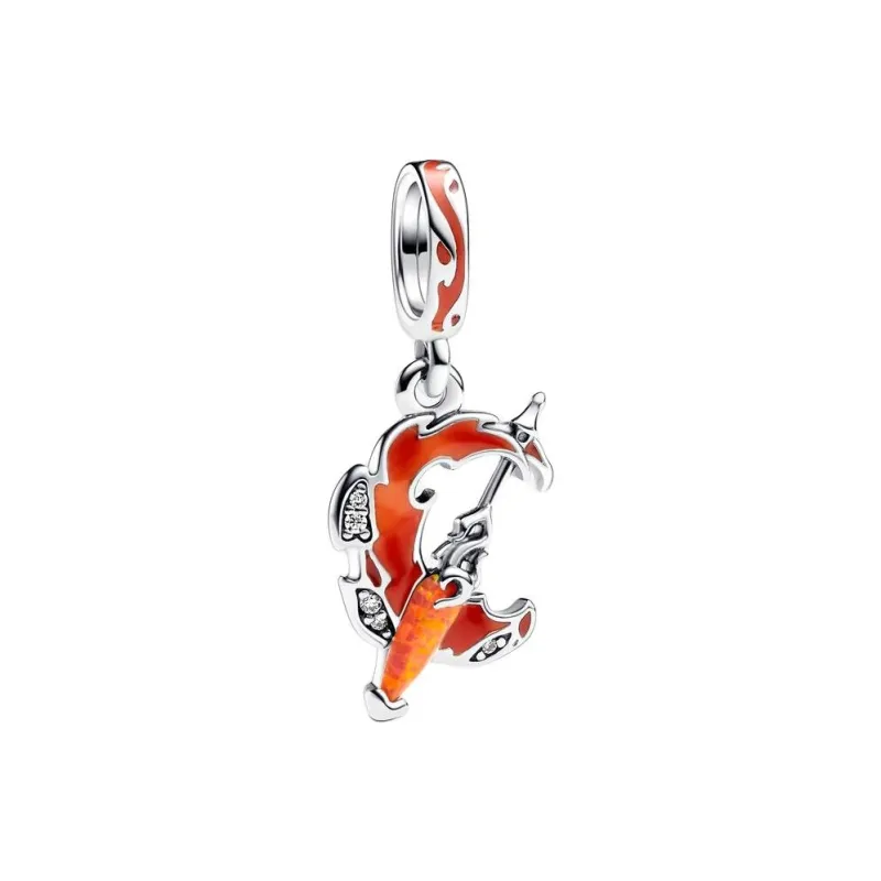 Pandora 925 Sterling Silver Pendants Women's Orange-0
