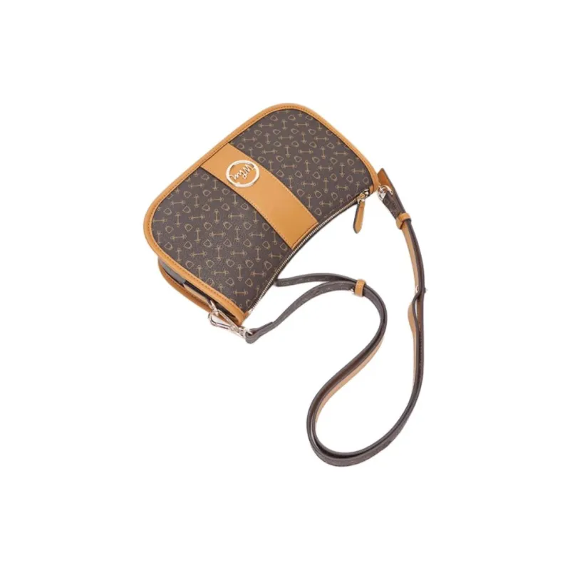 Why Artificial Leather Crossbody Bag, Shoulder Bag Medium Size Women's Coffee & Camel-3