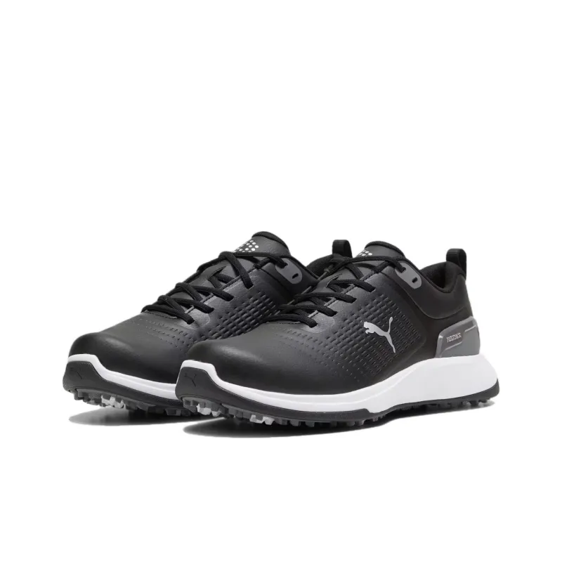 PUMA Grip Fusion Fle Anti Slip Wear Resistant Low Top Golf Shoes Men's Black Gray-2