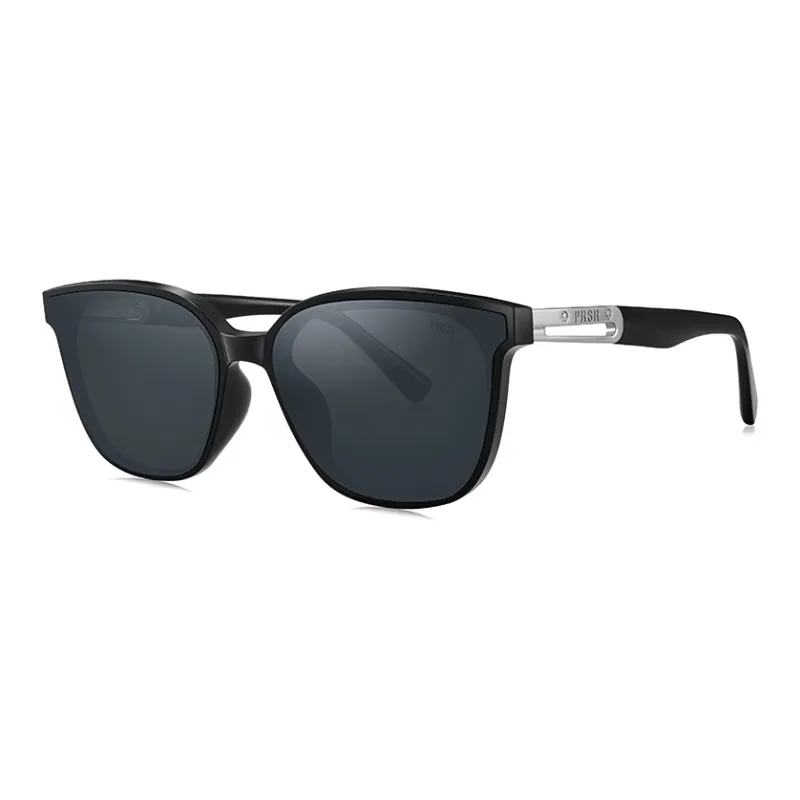 Prsr Plate And Metal Round Sunglasses Unisex-0