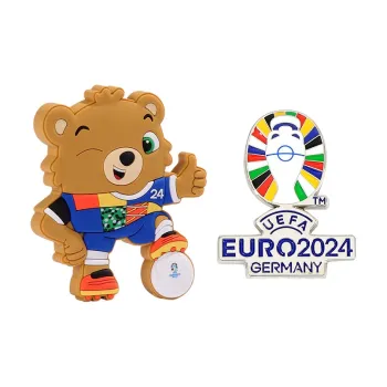 UEFA EURO 2024 Germany UEFA European Football Championship Badge Mascot PVC Bottle Opener Refrigerator Magnet