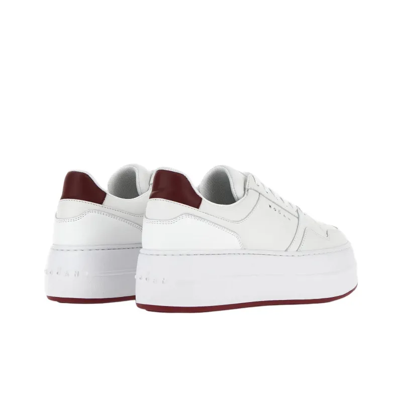 HOGAN Skyscraper Low Top Skateboard Shoes Women's White-3