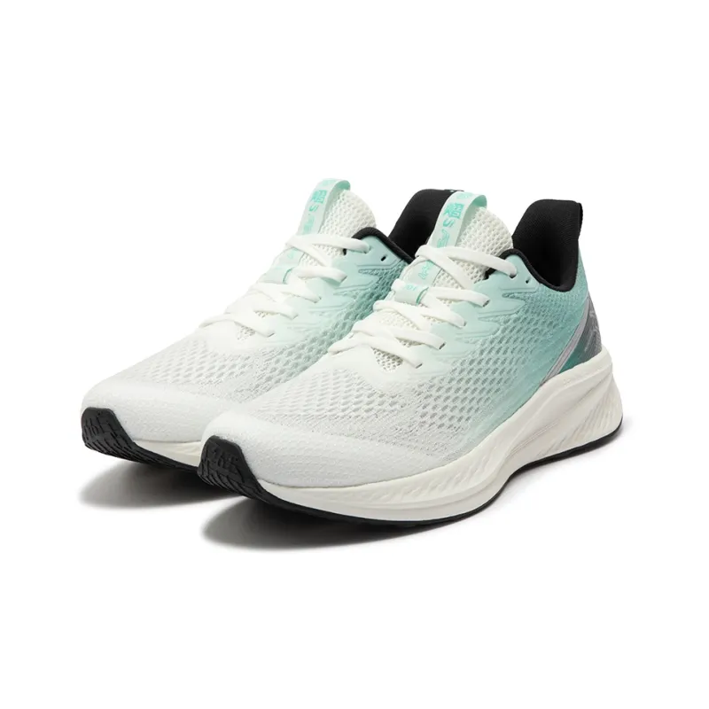 361° Abrasion Resistant Breathable Slip Resistant Low Top Running Shoes Men's White Green-2
