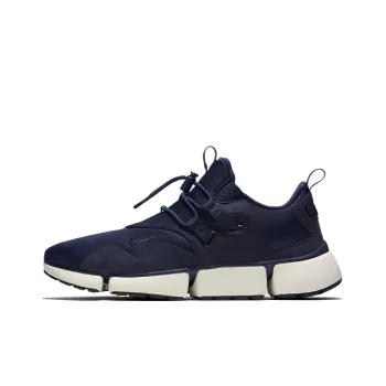 Nike Pocket Durable Breathable Low Top Running Shoes Men's Blue White