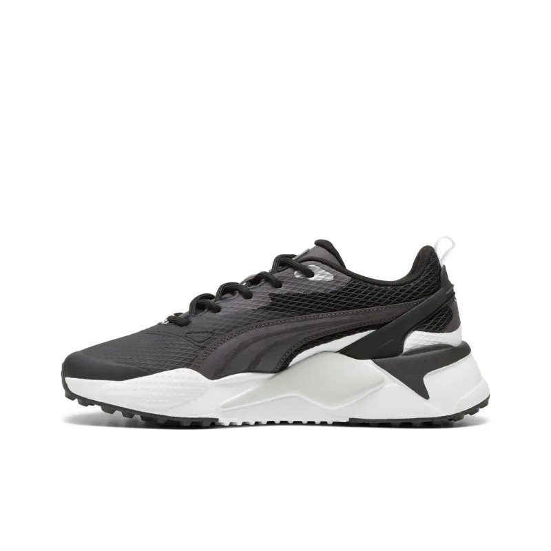PUMA GS X Efekt Anti Slip Wear Resistant Low Top Golf Shoes Men's Black White-0