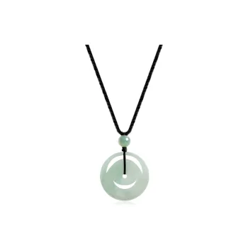 Best Wishes Bean Type Jadeite Necklaces Unisex