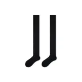 Black Thigh-High Socks-Single Pack