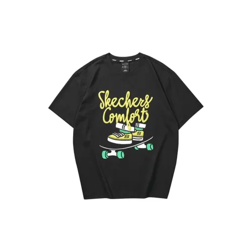 Skechers Funny Monster T-Shirts Men Carbon Black