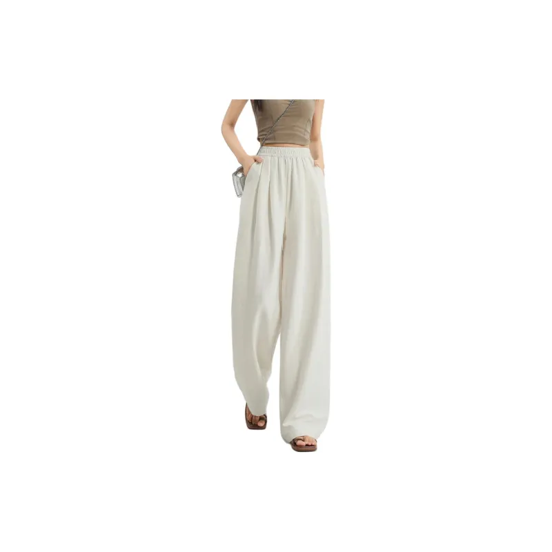 Ya Sheep People Casual Pants Women's Ecru-1