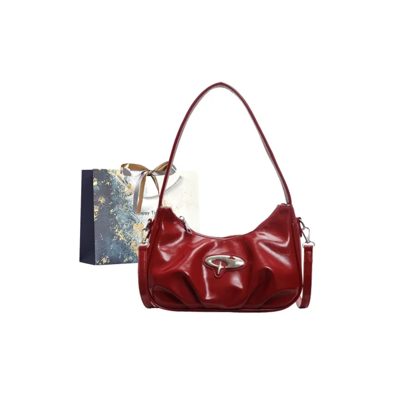 Iman's House PU Handbag, Crossbody Bag, Shoulder Bag Regular Women's Silver/Ecru/Red/Black-10