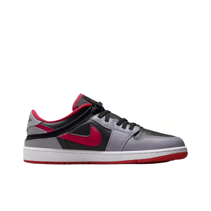 Jordan 1 Low Flyease Fire Red Cement Grey-1