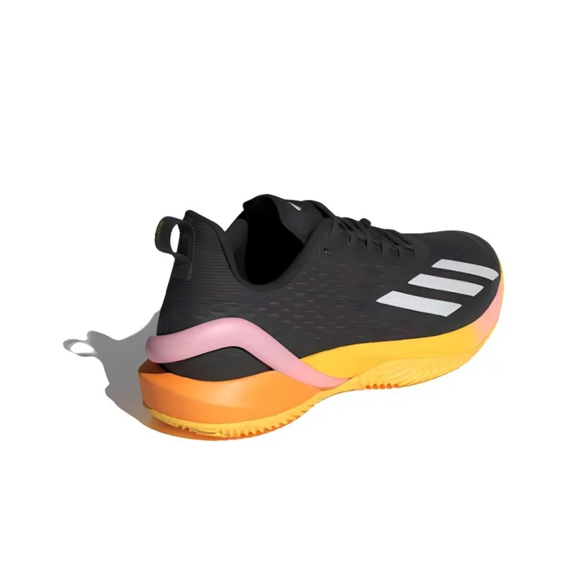 Adidas Adizero Cybersonic Abrasion Resistant Slip Resistant Low Top Tennis Shoes Men's Black-3