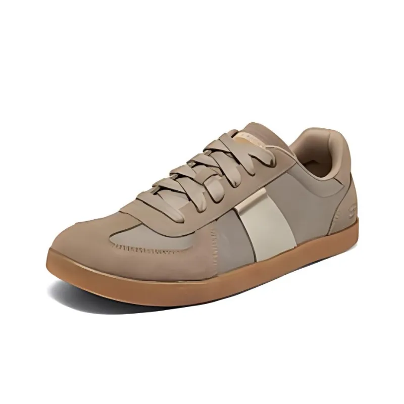 Skechers Street Anti Slip Wear Resistant Low Top Skateboard Shoes Men's Taupe-2
