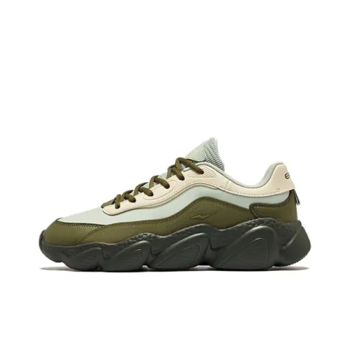 Erke Chunky Sneakers Men Low-Top Seafoam Green / Cotton Green