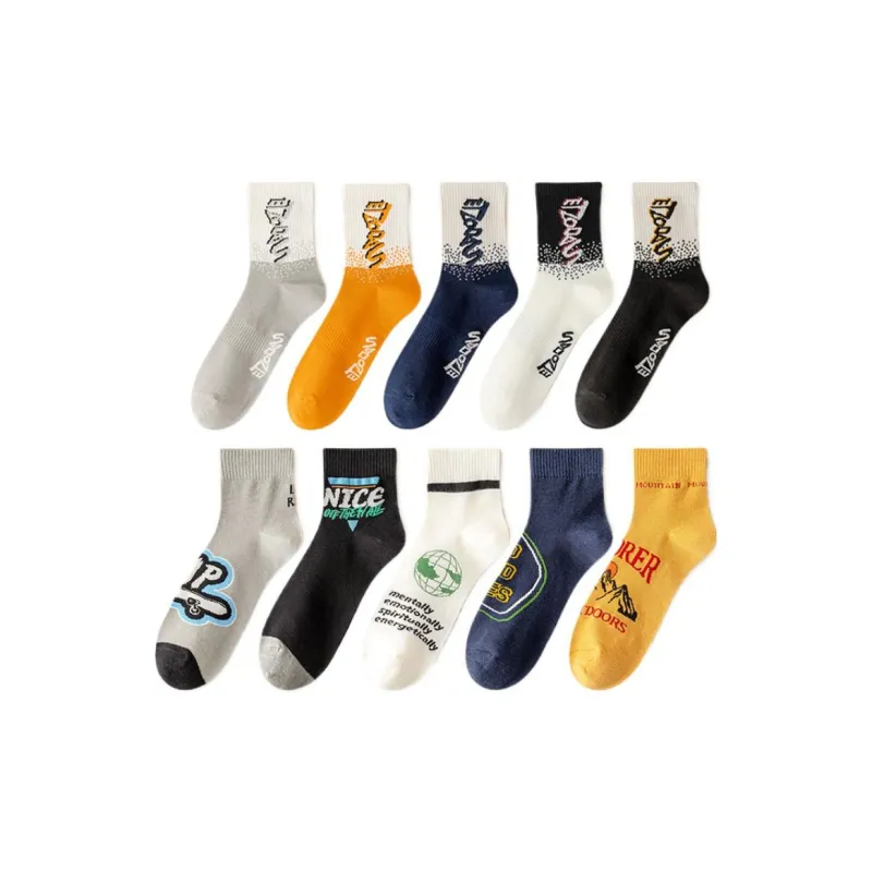 SOIE Mid Calf Socks Men's Combo Set-22