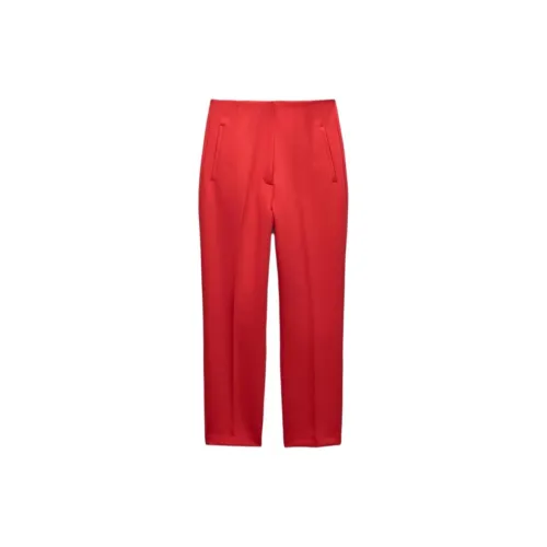 ZARA Suit Trousers Women's Red