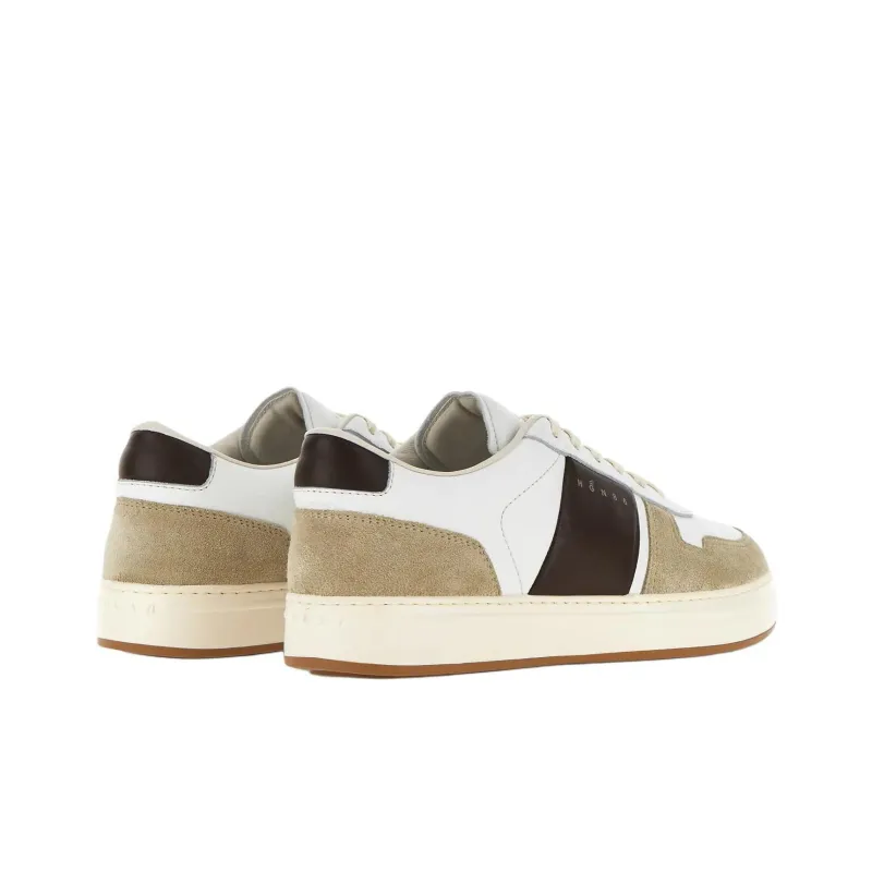 HOGAN H TV Low Top Skateboard Shoes Men's White-3