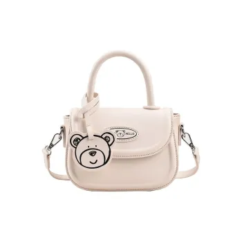 JANE KLAIN PU Handbag, Crossbody Bag Trumpets Women's Cream White/Night Black/Lemon