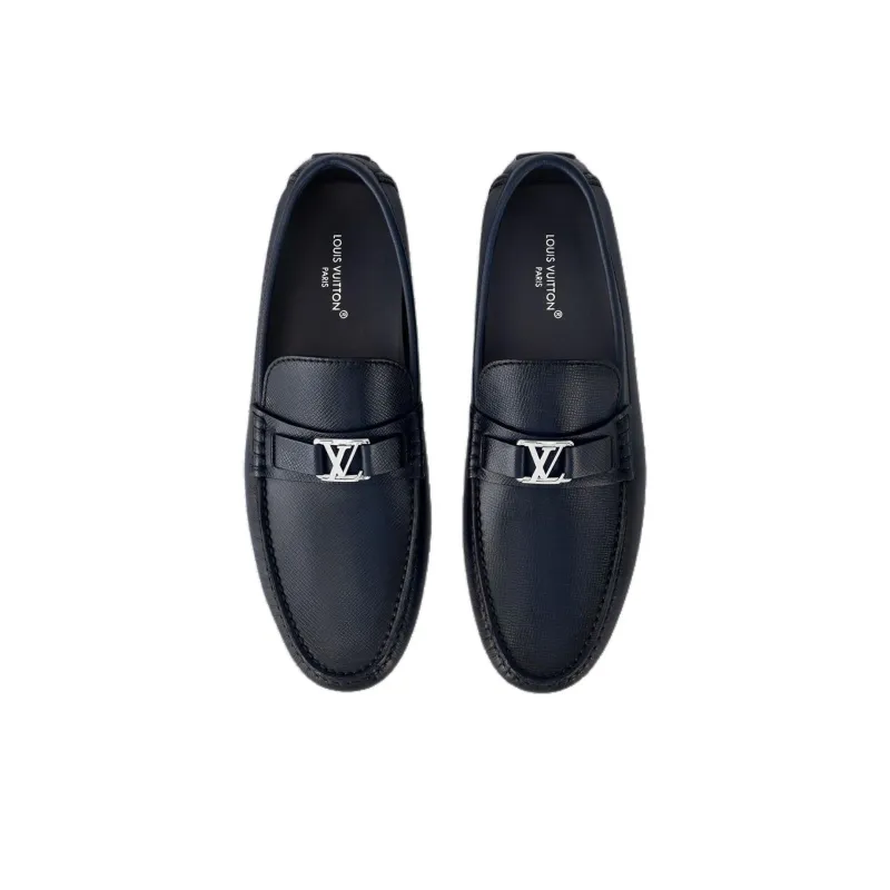 LOUIS VUITTON Hockenheim Beanie Shoes Men's Blue-4