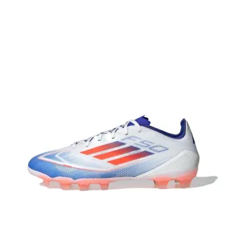 Adidas F50 PRO AG Short Rubber Studs HG Short Rubber Studs Artificial Ground Soccer Shoes Men's White Red Blue