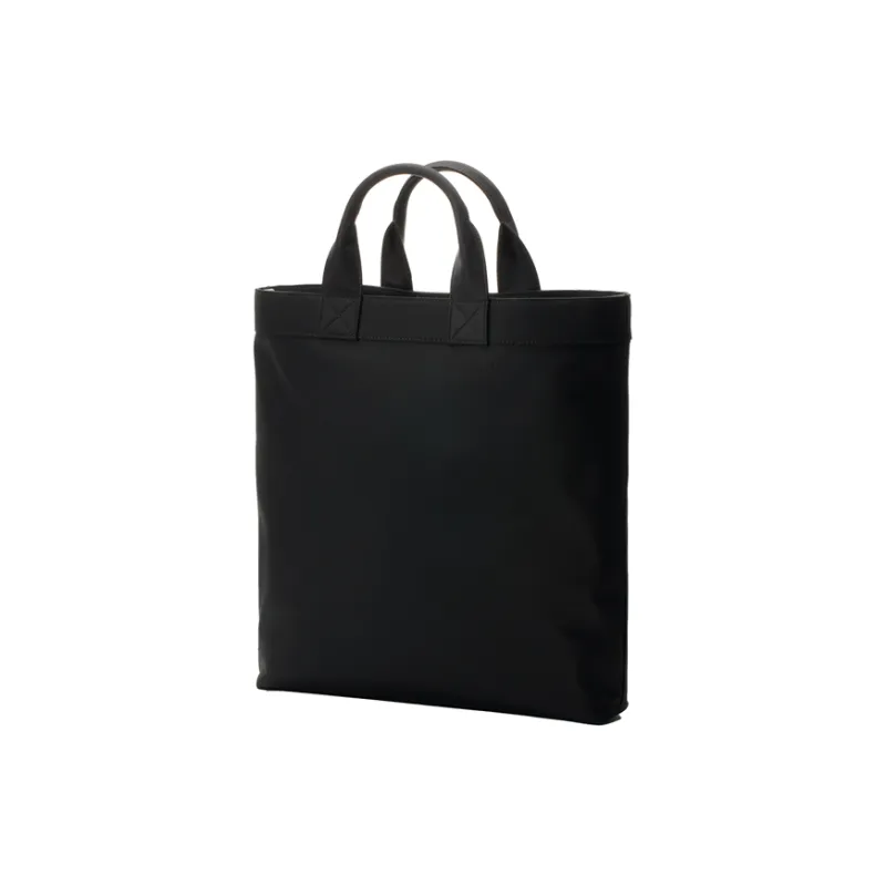 Burberry Logo Print Nylon Tote Bag Black-4
