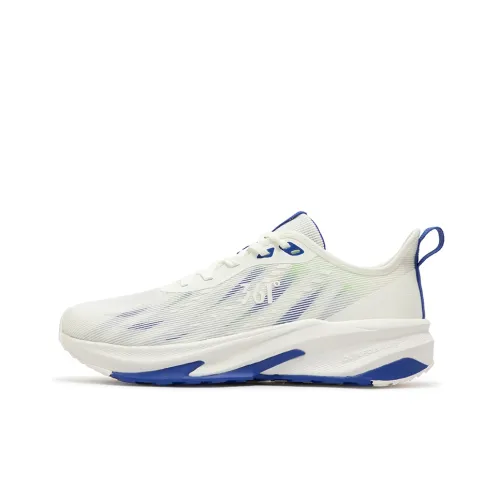 361° Cushioning Breathable Low Top Casual Running Shoes Men's White Blue
