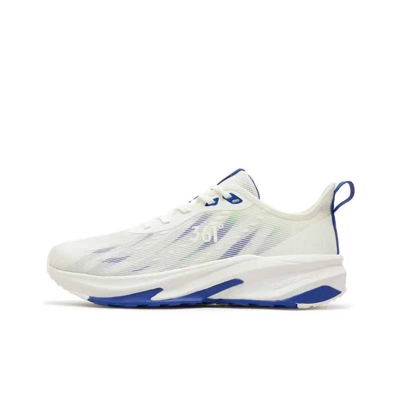 361° Cushioning Breathable Low Top Casual Running Shoes Men's White Blue-0