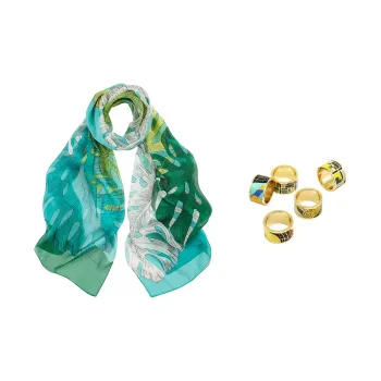 MARJAKURKI Silk Scarves Women's