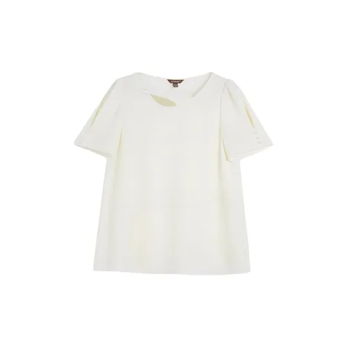 Yiner Shirts Women's Cream White