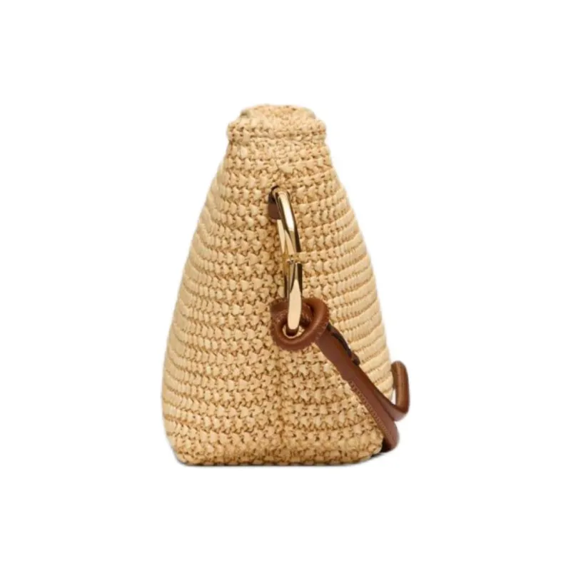 Valentino GARAVANI Raffia Clutch Women's Natural & Tobacco-3