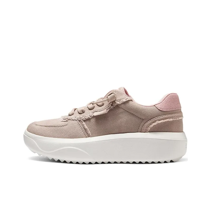 Skechers Bob's Anti Slip Wear Resistant Low Top Canvas Shoes Women's Brown Pink-0