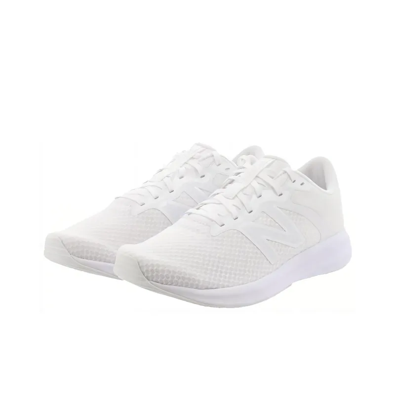 New Balance NB 413 Anti Slip Wear Resistant Low Top Running Shoes Men's White Beige-1